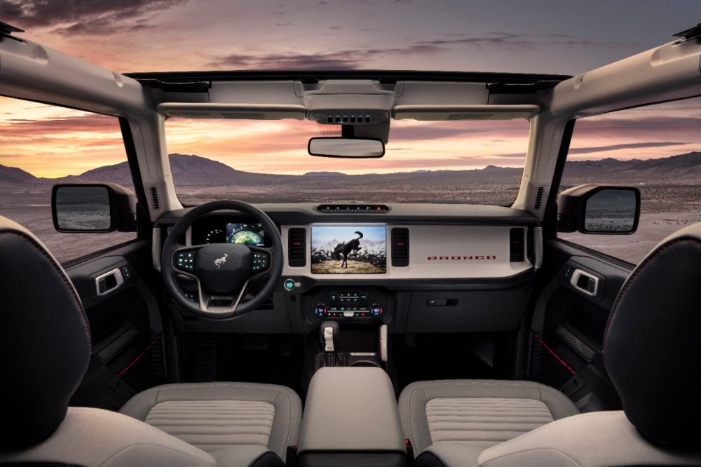 2021 Ford Bronco four-door interior