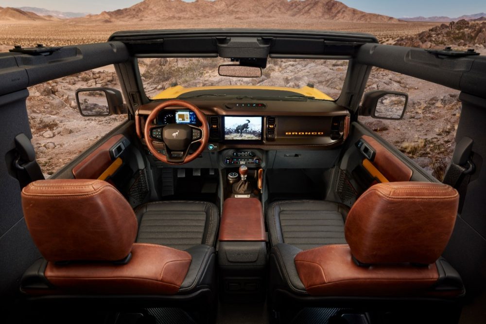 2021 Ford Bronco two-door interior