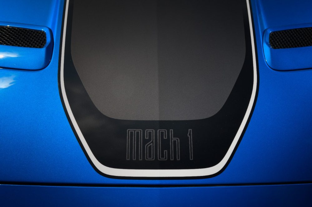 Mustang Mach 1 Logo hood stripe