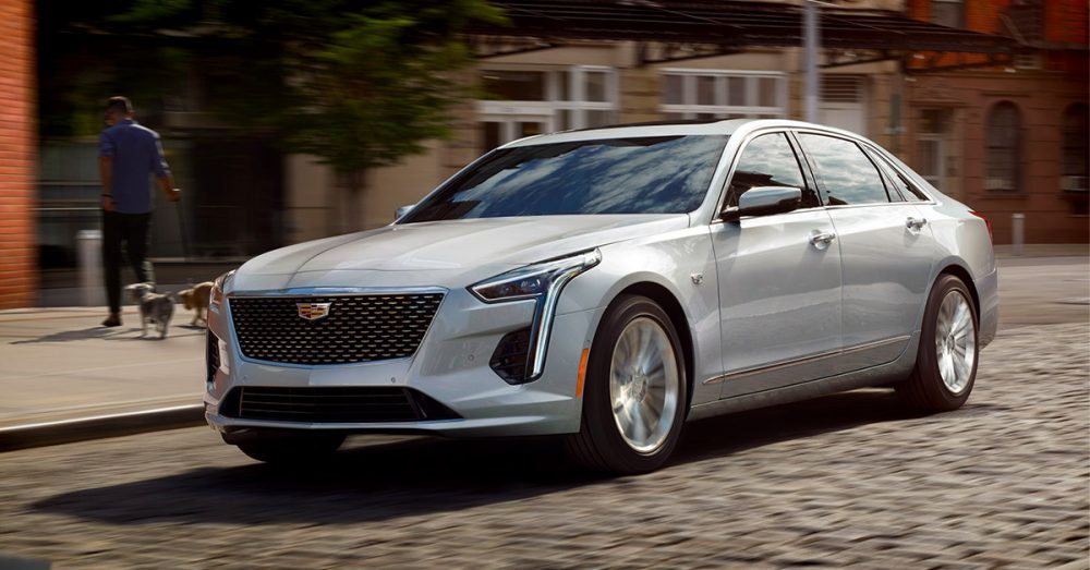 The 2020 Cadillac CT6 on the street