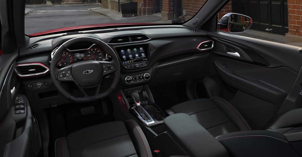 2021 Chevrolet Trailblazer RS interior shot