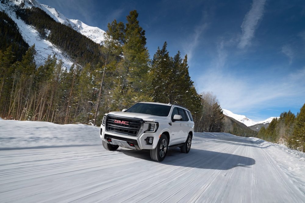 2021 GMC Yukon AT4 snow winter ice road