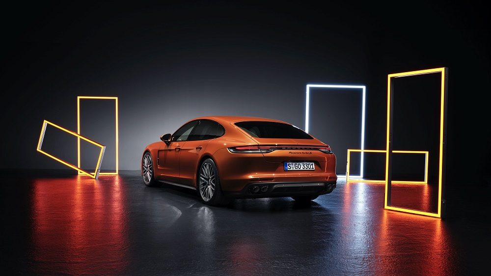 2021 Porsche Panamera rear angle