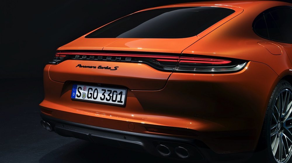 2021 Porsche Panamera rear fascia