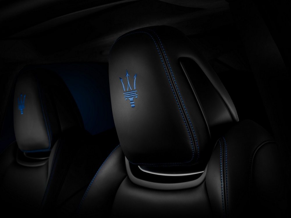 Maserati Ghibli Hybrid embroidered seats