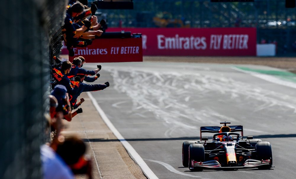 Max Verstappen wins 70th Anniversary Grand Prix