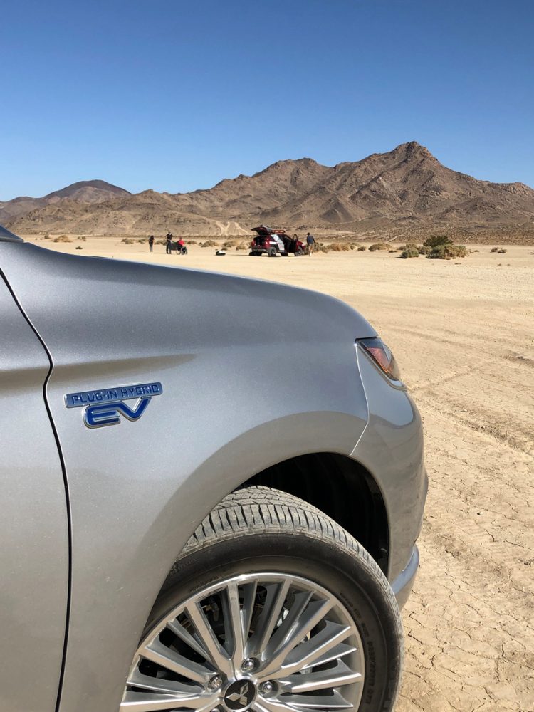 Mitsubishi Outlander PHEV in the desert. 2020 Rebelle Rally