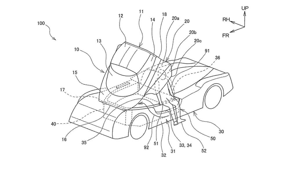 Toyota GR Super Sport hypercar Canopy Doors Patent