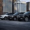 A line of Volvo vehicles, all of which contributed to a year-over-year sales increase in July 2020