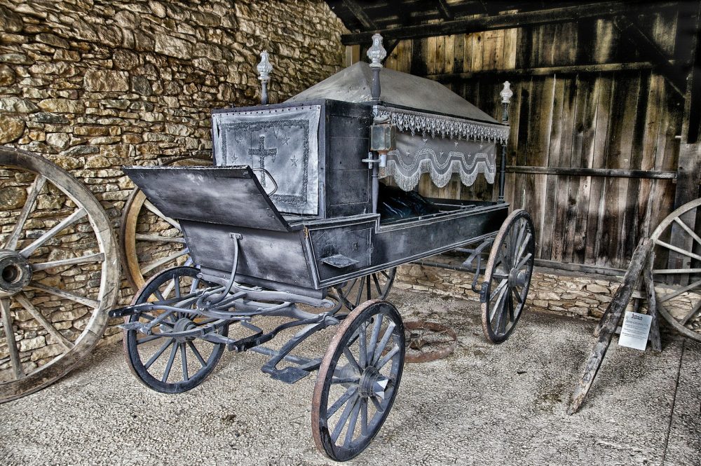 horse-drawn hearse funerals