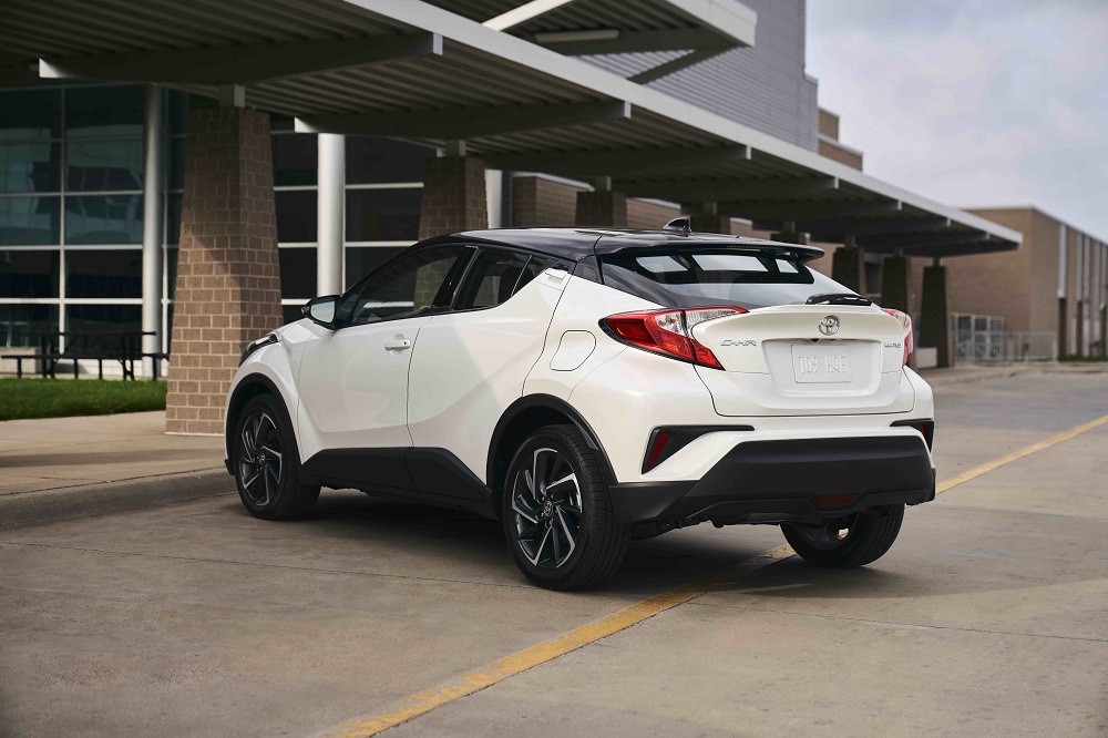 2021 Toyota C-HR Limited Blizzard pearl rear side