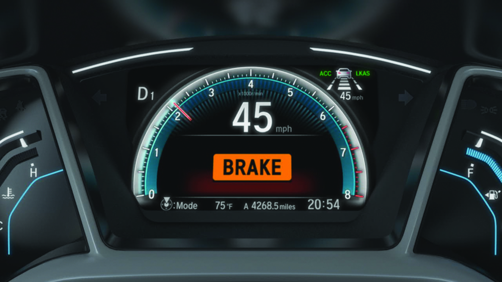 Collision Mitigation Braking System indicator