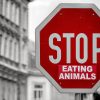 STOP (eating animals) sign