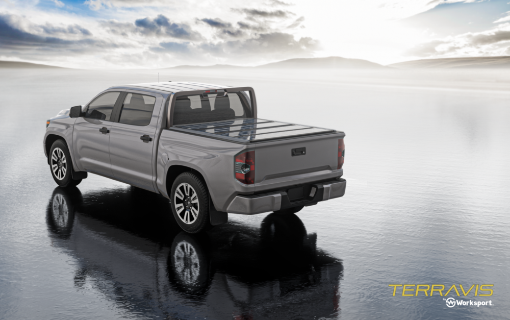 TerraVis solar tonneau cover charging system