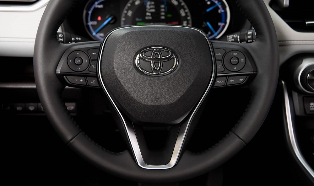 2021 Toyota RAV4 Limited Hybrid steering wheel