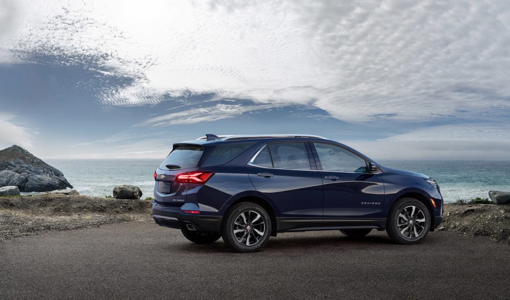 2021 Chevrolet Equinox Premier parked by the ocean