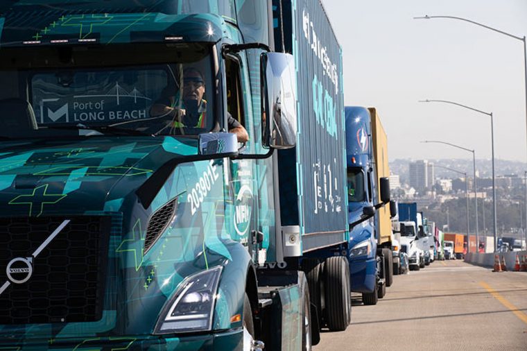 Volvo VNR Electric Truck Leads Parade of Clean Trucks