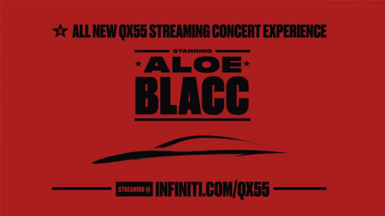 INFINITI joins superstar musician Aloe Blacc & Live Nation to unveil all-new, stylish QX55 in streaming concert experience