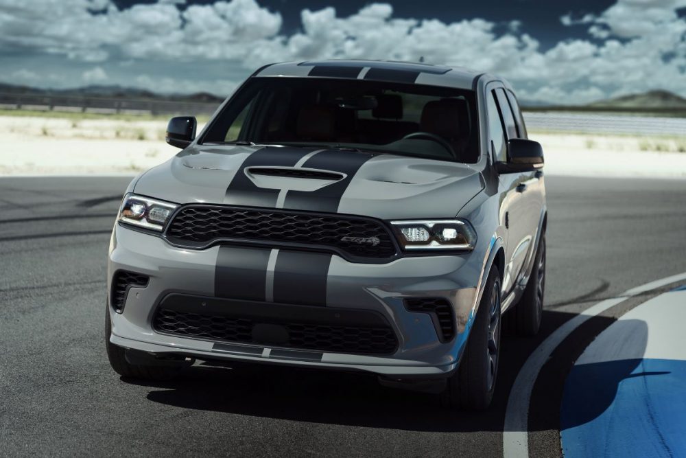 The 2021 Dodge Durango SRT Hellcat on the street