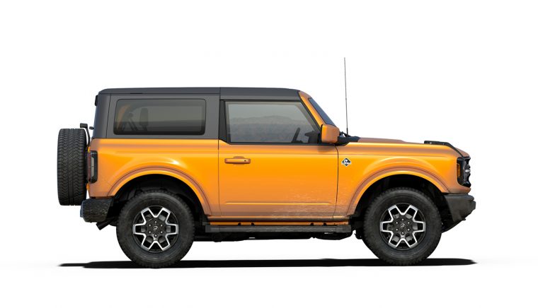 2021 Bronco Two-Door Outer Banks in Cyber Orange