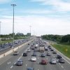 HOV lane pavement markings