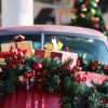 Christmas Decorations on Car Garland Gifts