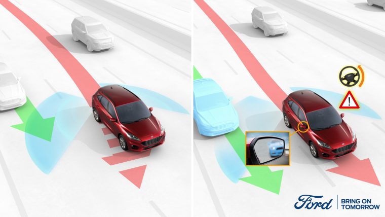 Ford Kuga Lane-Keeping System with Blind Spot Assist