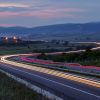 A time-lapse photo of the highway, which may become cleaner if new emissions standards are adopted