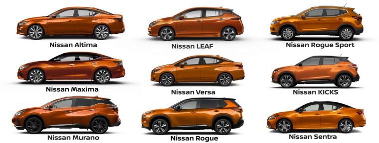 Orange Nissan Models