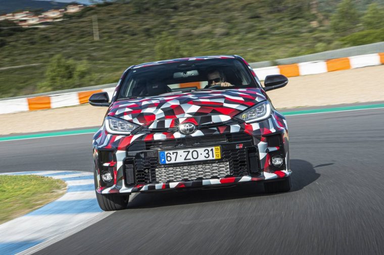 New Toyota GR Yaris on track