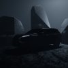 The teaser image of the 2022 Mitsubishi Outlander