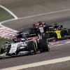 Daniil Kvyat leads Daniel Ricciardo and Pietro Fittipaldi at 2020 Sakhir Grand Prix