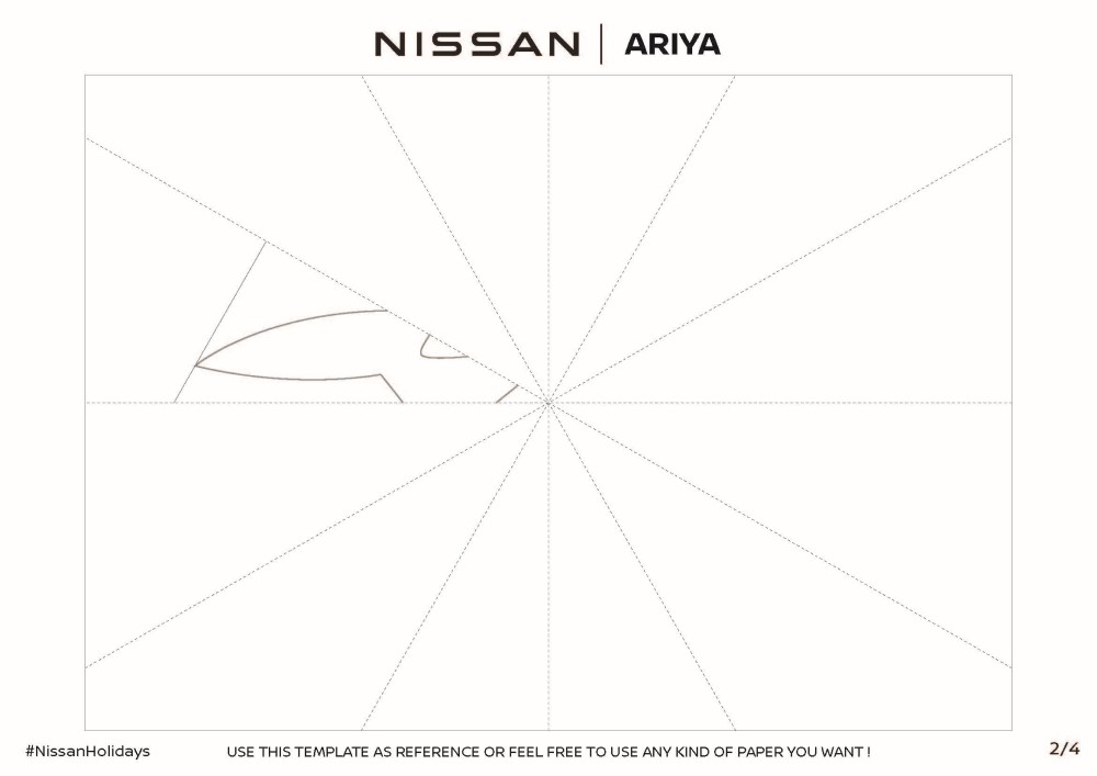 Nissan Ariya Snowflake Template