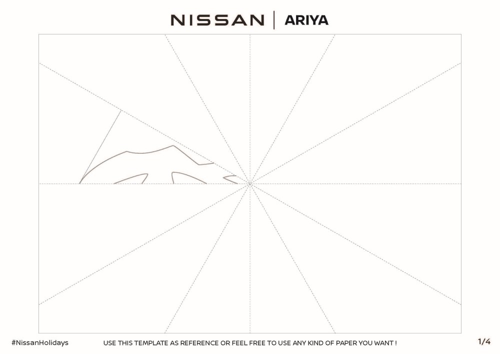 Nissan Ariya Snowflake Template