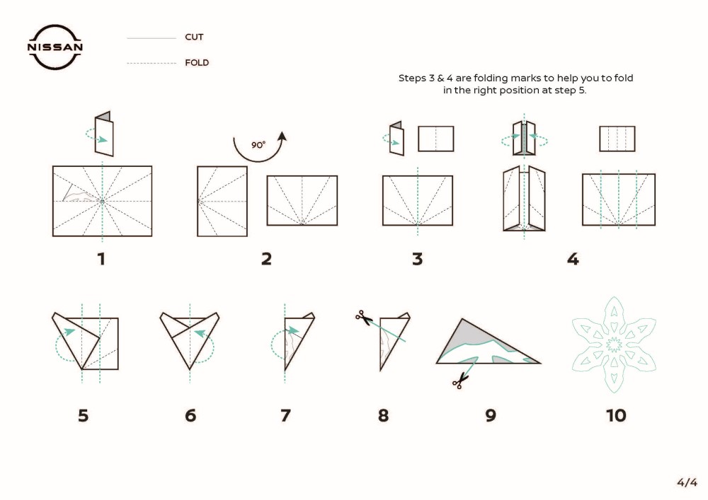 Nissan Ariya Snowflake Template