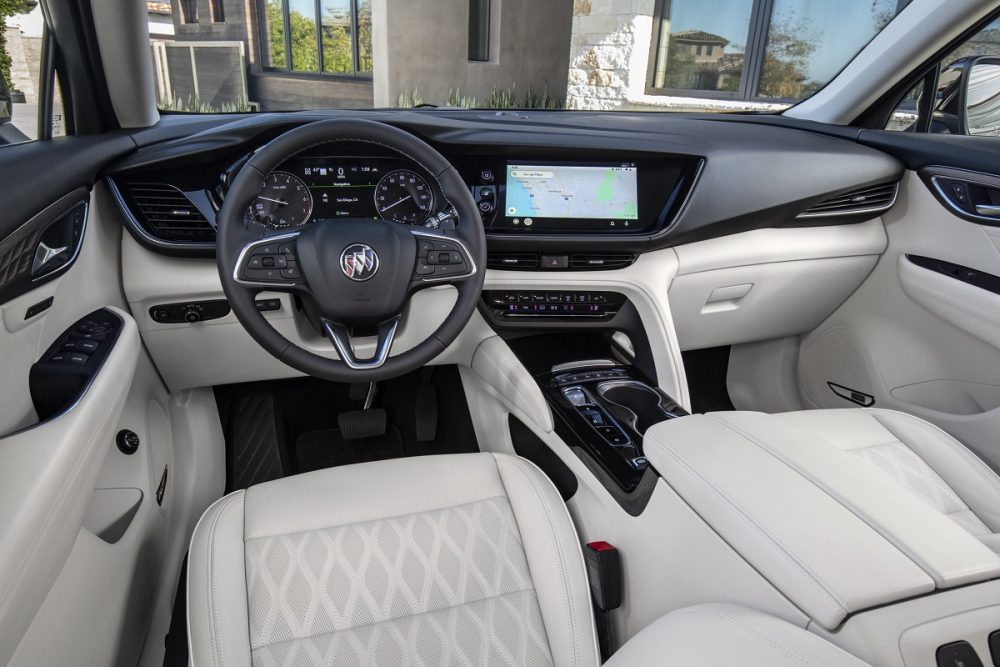 2021 Buick Envision redesigned front row