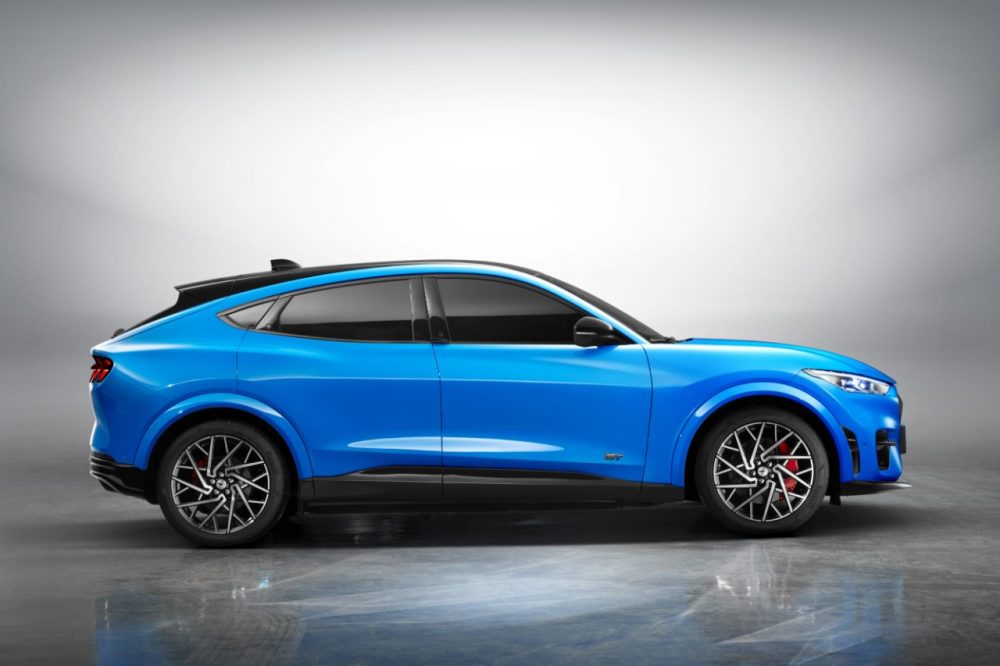 2021 Ford Mustang Mach-E in Grabber Blue Metallic