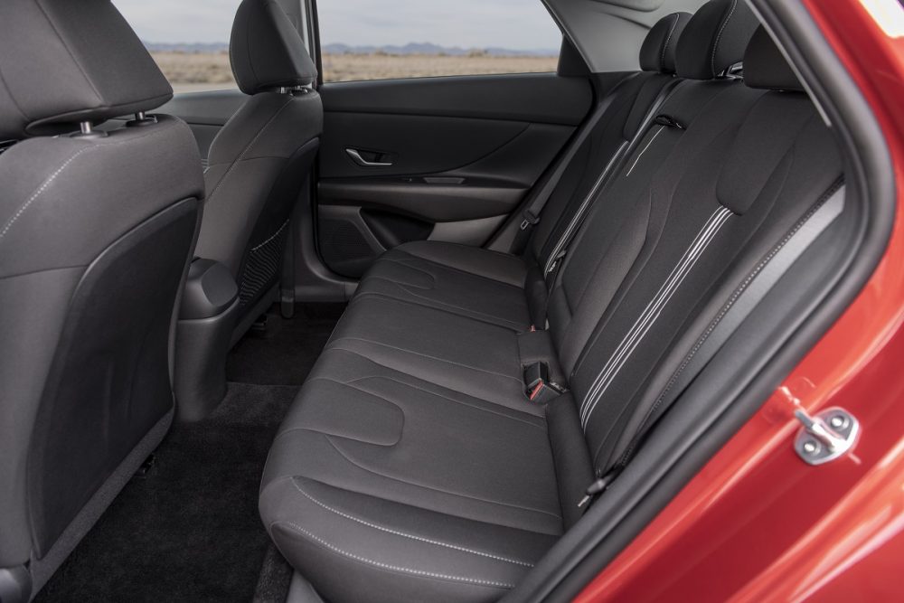 2021 Hyundai Elantra rear seats