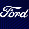 Ford Logo on Blue Backdrop