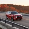 The 2022 Eclipse Cross driving on a bridge