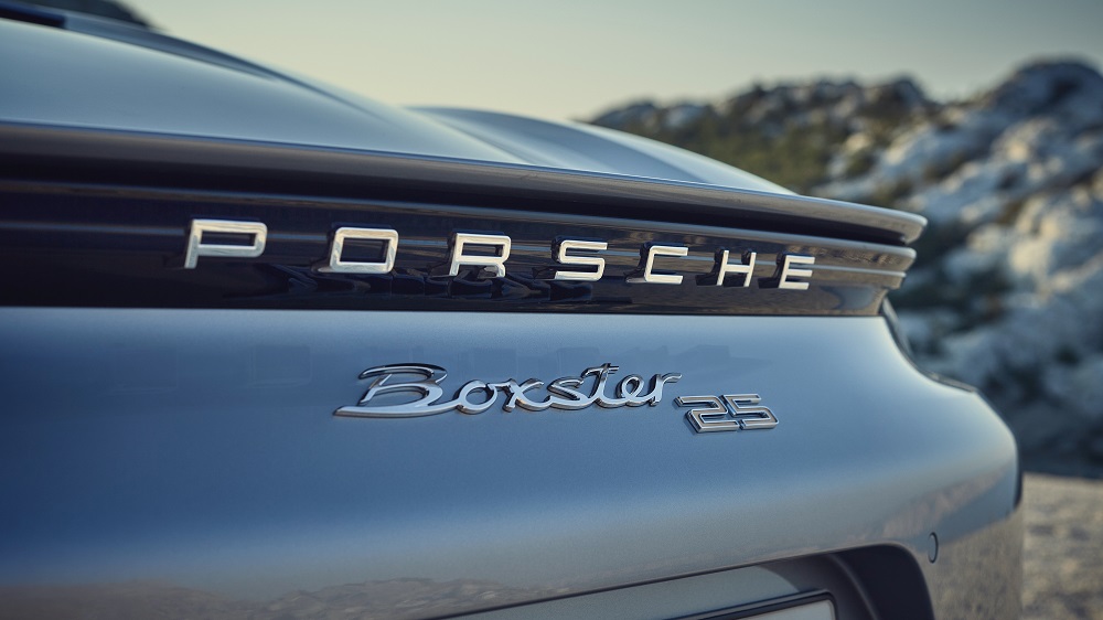 Porsche Boxster 25 Years (rear badging)