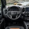 Steering wheel and touch screen of 2021 GMC Sierra 1500 Denali