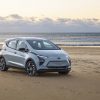 Front side view of 2022 Chevrolet Bolt EV parked on beach