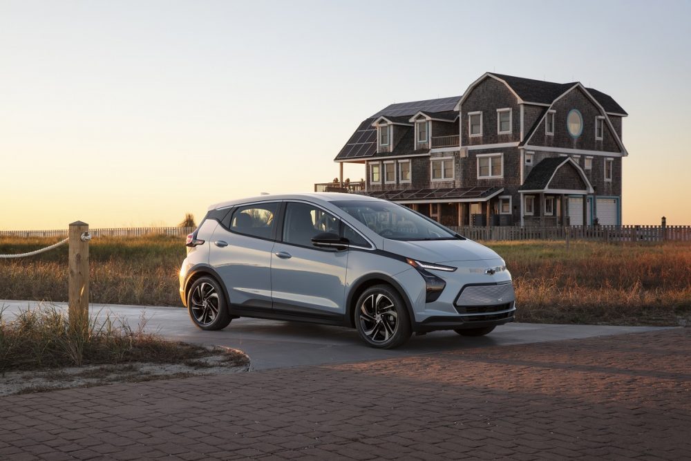 Front side view of 2022 Chevrolet Bolt