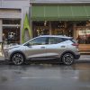 Side view of 2022 Chevrolet Bolt EUV parked on street