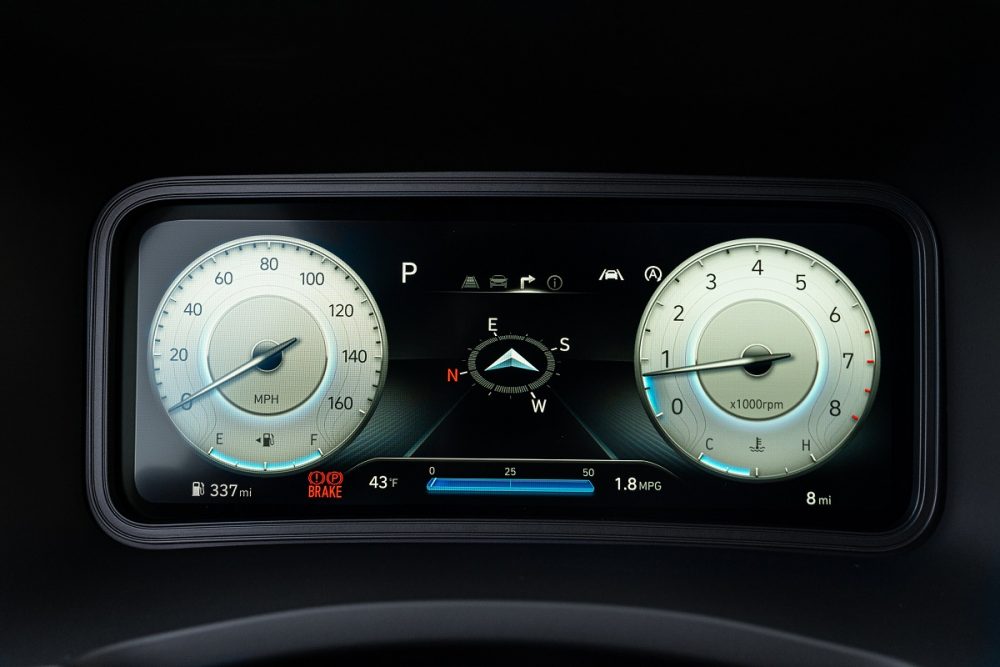 2022 Hyundai Kona digital gauge cluster