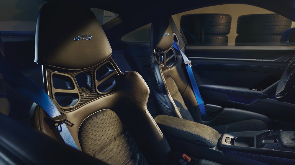 2022 Porsche 911 GT3 seat details