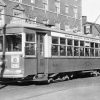 An old-timey streetcar from 1930