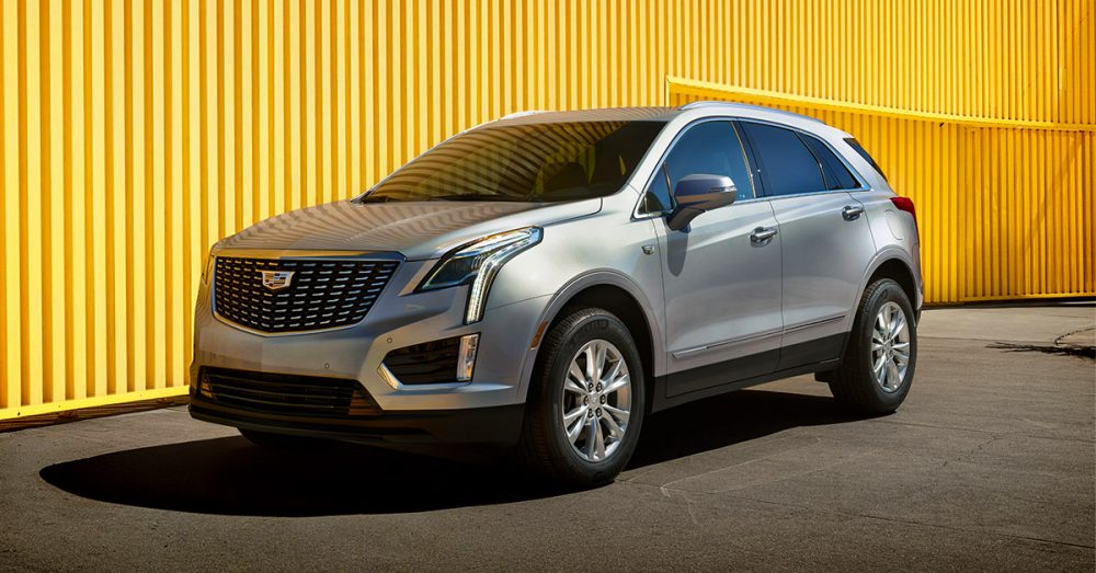 Front side view of Cadillac XT5