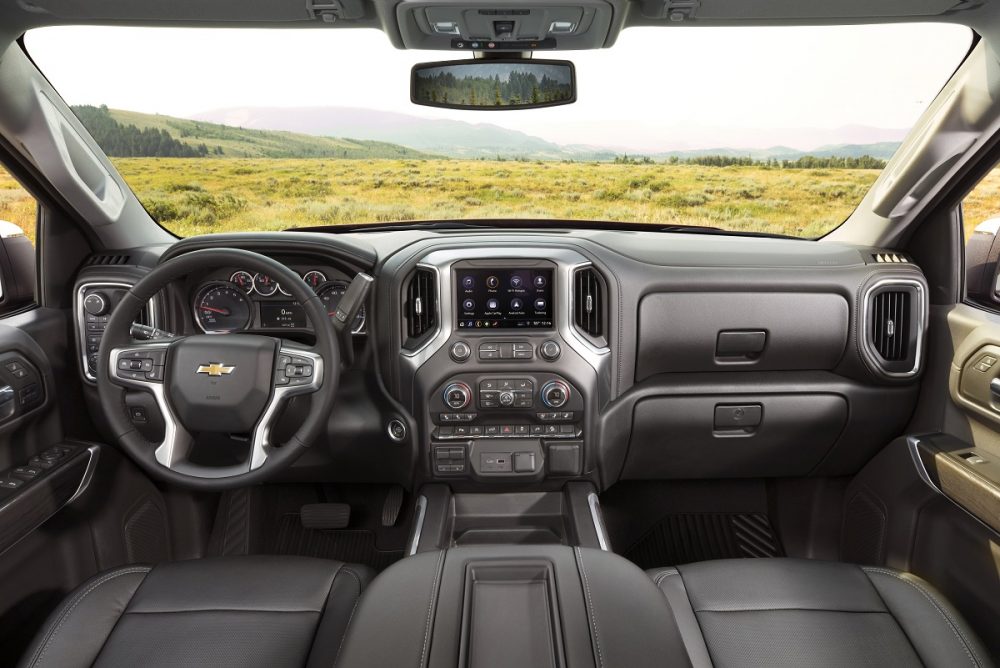 Front seat of Chevrolet Silverado 1500 LTZ